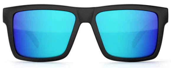 HW111 HEAT WAVE VISE Z87 E_VIS_Z87_USA_09P BLACK WITH STARS AND STRIPES USA ARMS / GALAXY BLUE POLARIZED