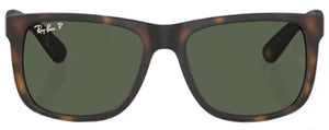 RB380 RAY-BAN JUSTIN RB4165 865/9A 55 HAVANA  / DARK GREEN POLARIZED