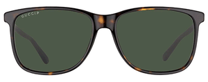 G59 GUCCI GG0017S 007 57 HAVANA / GREEN POLARIZED