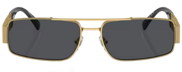 VE174 VERSACE VE2257 100287 60 GOLD / DARK GRAY