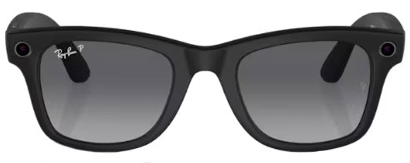 RB339 RAY-BAN META WAYFARER RW4006 601ST3 50 MATTE BLACK /  GRADIENT GRAPHITE POLARIZED