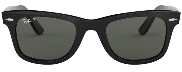 RB128 RAY-BAN WAYFARER RB2140 901/58 54 BLACK  GREEN POLARIZED