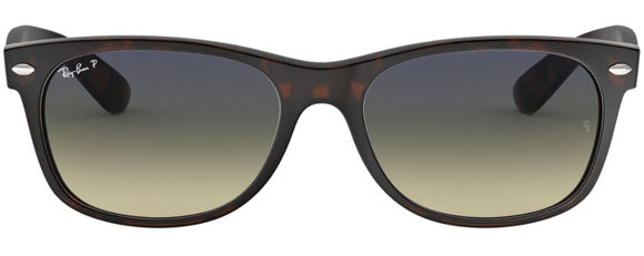 Z173 RAY-BAN NEW WAYFARER RB2132 894/76 55 MATTE HAVANA /  GREEN GRADIENT BLUE