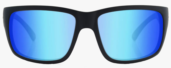 MS025 MADSON CAMINO BLACK MATTE / PACIFIC BLUE  POLARIZED
