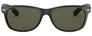 F68 RAY-BAN NEW WAYFARER RB2132 902/58 58  TORTOISE / G-15 GREEN  POLARIZED