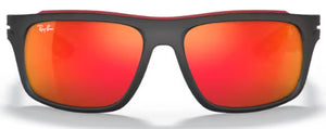 RB505 RAY-BAN RB4364M F6026Q 61 BLACK / RED MIRRORED
