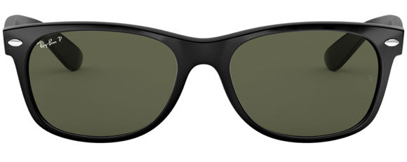 B2 RAY-BAN NEW WAYFARER RB2132 901/58 55 BLACK / G-15 GREEN POLARIZED