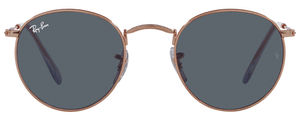 RB305 RAY-BAN ROUND METAL  RB3447 9202R5 53 ROSE GOLD  /  BLUE