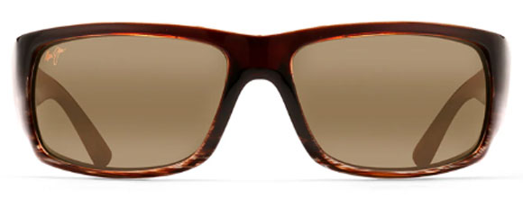 MJ32 MAUI JIM WORLD CUP H266-01 64 CHOCOLATE STRIPE FADE / HCL