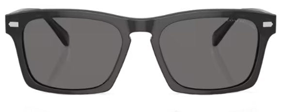 C198 COACH CR628 HC8397U 581781 57 TRANSPARENT DARK GREY / GREY SOLID POLARIZED