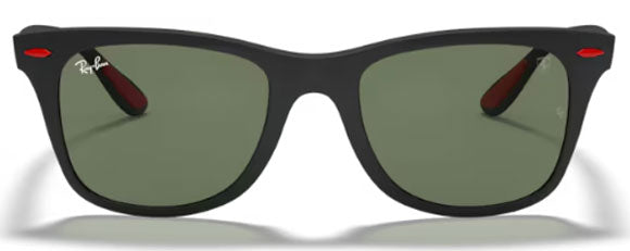 RB503 RAY-BAN FERRARI RB4195M F60271 52 BLACK ON BLACK  / GREEN CLASSIC