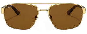 F203 RAY-BAN RB3663 001/57 60 GOLD / BROWN POLARIZED