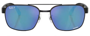 RB543 RAY-BAN RB3751CH 002/4L 61 BLACK / GREY MIRROR BLUE POLARIZED