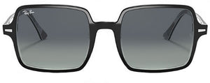 F238 RAY-BAN SQUARE II RB1973 13183A 53 POLISHED BLACK / LIGHT GREY GRADIENT BLUE