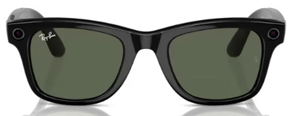 RB511 RAY-BAN META WAYFARER RW4006 601/71 50 SHINY BLACK / G-15 GREEN