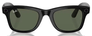 RB511 RAY-BAN META WAYFARER RW4006 601/71 50 SHINY BLACK / G-15 GREEN