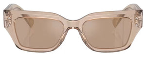 DG51 DOLCE & GABBANA DG4462 34325A 52 TRANSPARENT CAMEL / LIGHT BROWN MIRRORED FLASH GOLD