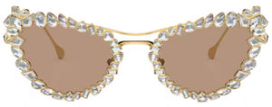 SW020 SWAROVSKI SK7011 402263 56  GOLD / LIGHT BROWN