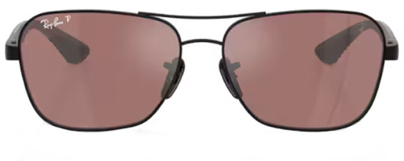 RB617 RAY-BAN RB8336M F117H2 58 BLACK / PURPLE MIRROR SILVER POLARIZED
