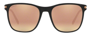 G22 BVLGARI BV7032 53134Z 55 MATTE BLACK / GREY MIRRORED ROSE GOLD