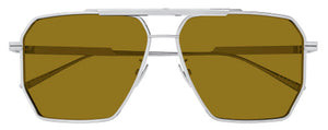 BV02 BOTTEGA VENETA BV1012S-007 60 SILVER  /  BROWN