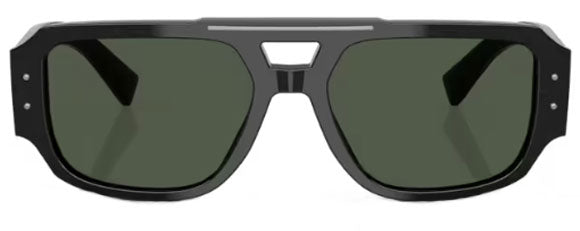 DG72 DOLCE & GABBANA DG4482 28209A 57 BRUSHED BLACK / DARK GREEN POLARIZED