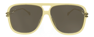 G167 GUCCI GG1105S 004 63 YELLOW GOLD  BROWN