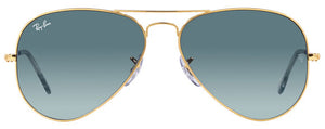 EB042 RAY-BAN AVIATOR RB3025 001/3M 55 GOLD  BLUE