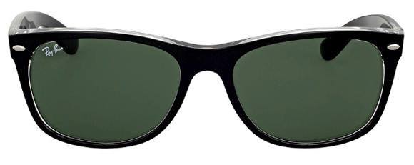 RB325 RAY-BAN NEW WAYFARER RB2135 6052 58 MATTE BLACK ON