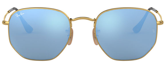 H73 RAY-BAN HEXAGONAL RB3548N 001/9O 54 ARISTA / LIGHT BLUE  display picture 3