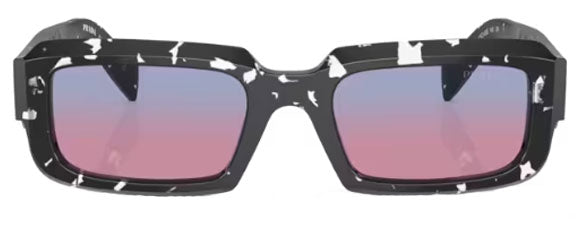 PR140 PRADA PR 27ZS 15O60E 54 BLACK CRYSTAL TORTOISE / CLEAR BLUE GRADIENT MAGENTA