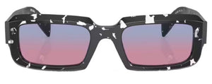 PR140 PRADA PR 27ZS 15O60E 54 BLACK CRYSTAL TORTOISE / CLEAR BLUE GRADIENT MAGENTA