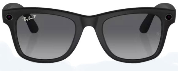 RB575 RAY-BAN META WAYFARER RW4008 601ST3 53 BLACK / GREY POLARIZED