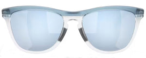 OK162 OAKLEY FROGSKINS RANGE OO9284 928409 55 TRANSPARENT STONEWASH / PRIZM DEEP WATER MIRRORED POLARIZED
