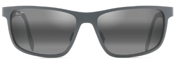 MJM190 MAUI JIM ANEMONE 606-02  SATIN BLACK / NEUTRAL GREY