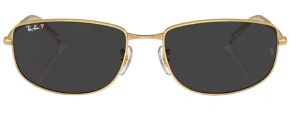 Ray-Ban Black Polarized with Gold Frame Sunglasses Ray-Ban Clubmaster Classic Sunglasses, RB3016 Series Number  main image 4
