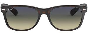 Z131 RAY-BAN NEW WAYFARER  RB2132 894/76 52 MATTE HAVANA  /  GREEN GRADIENT BLUE POLARIZED