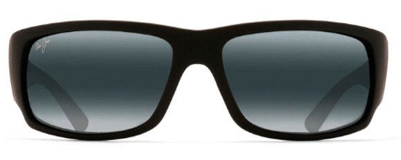 MJ3 MAUI JIM WORLD CUP 266-02MR 64 RUBBER MATTE BLACK / NEUTRAL GRAY