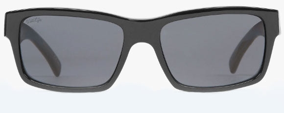 VZ133 VON ZIPPER FULTON SMPFMFUL PBV 57 BLACK GLOSS  WILDLIFE VINTAGE GREY POLARIZED