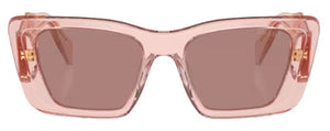 PR133 PRADA PR 08YS 19Q10D 51 TRANSPARENT PEACH / LIGHT BROWN