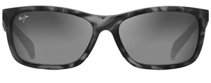 MJ373 MAUI JIM PUHI 785-11TM MATTE GREY TORTOISE RUBBER  NEUTRAL GREY POLARIZED