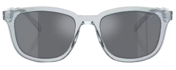 PR148 PRADA PR A21S 19T175 53 TRANSPARENT AZURE / DARK GREY FLASH SILVER
