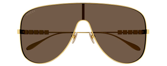 G254 GUCCI GG1436S-002 99 GOLD / BROWN