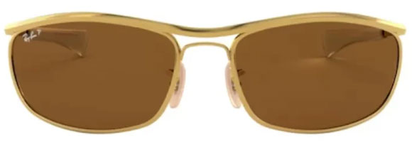 D332 RAY-BAN OLYMPIAN I DELUXE RB3119M 001/57 62 GOLD / BROWN POLARIZED