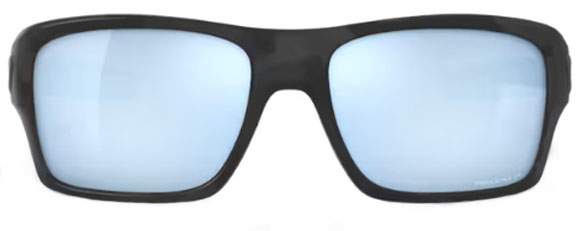 OK258 OAKLEY TURBINE OO9263 926364 63 MATTE BLACK CAMO / PRIZM DEEP WATER POLARIZED