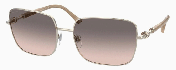 G11 BVLGARI BV6134 278/3B 58 PALE GOLD / PINK GRADIENT GRAY