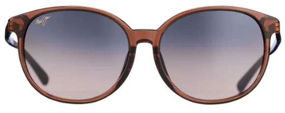 MJ396 MAUI JIM WATER LILY HS796N-18C CARAMEL PALE PINK / HCL BRONZE POLARIZED