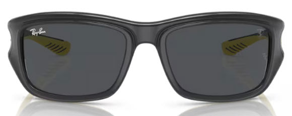 RB504 RAY-BAN RB4405M F62487 59 GREY ON YELLOW / DARK GREY