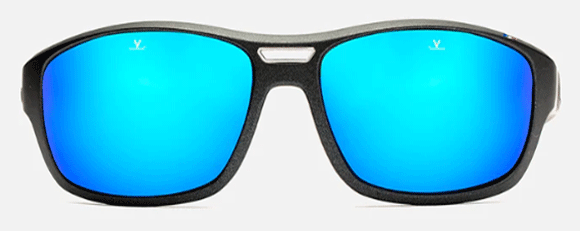 V252 VUARNET RACING REGULAR VL191800081626 55 METTALLIC BLACK / GREY POLAR BLUE FLASH POLARIZED