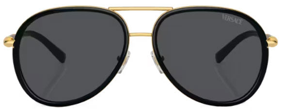 VE205 VERSACE VE2260 100287 60 BLACK  / DARK GREY